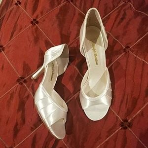 White Satin Bridal Shoes